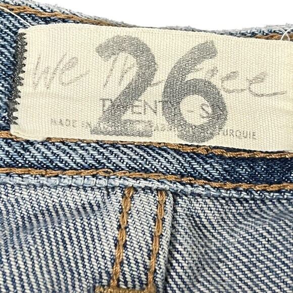 We The Free People Womens Maggie Mid Rise Straight Leg Button Fly Jeans sz 26 - Picture 16 of 16